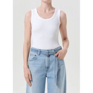 Agolde Poppy Tank in White